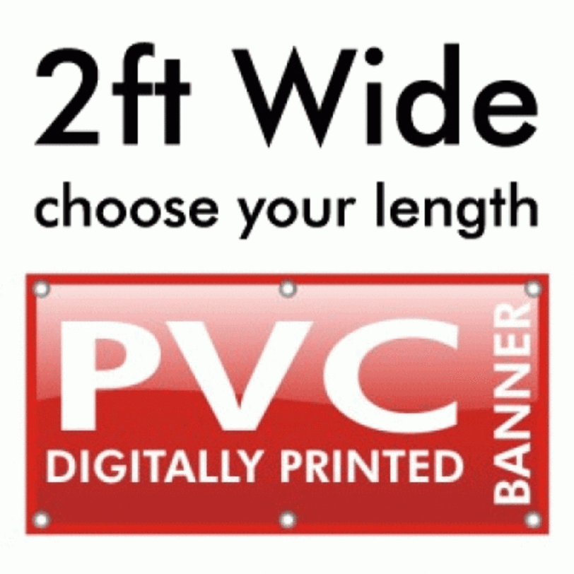 2 feet printed pvc banners