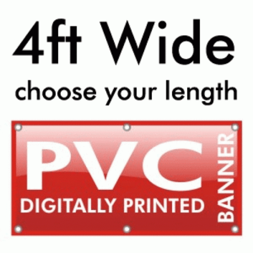 4 feet printed pvc banners