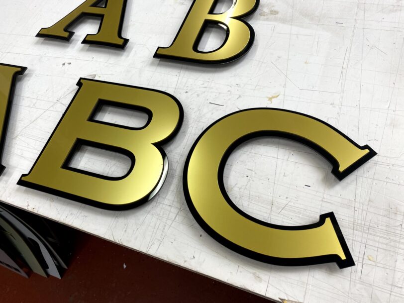 Acrylic Dual Colour Pub Letters - Image 3