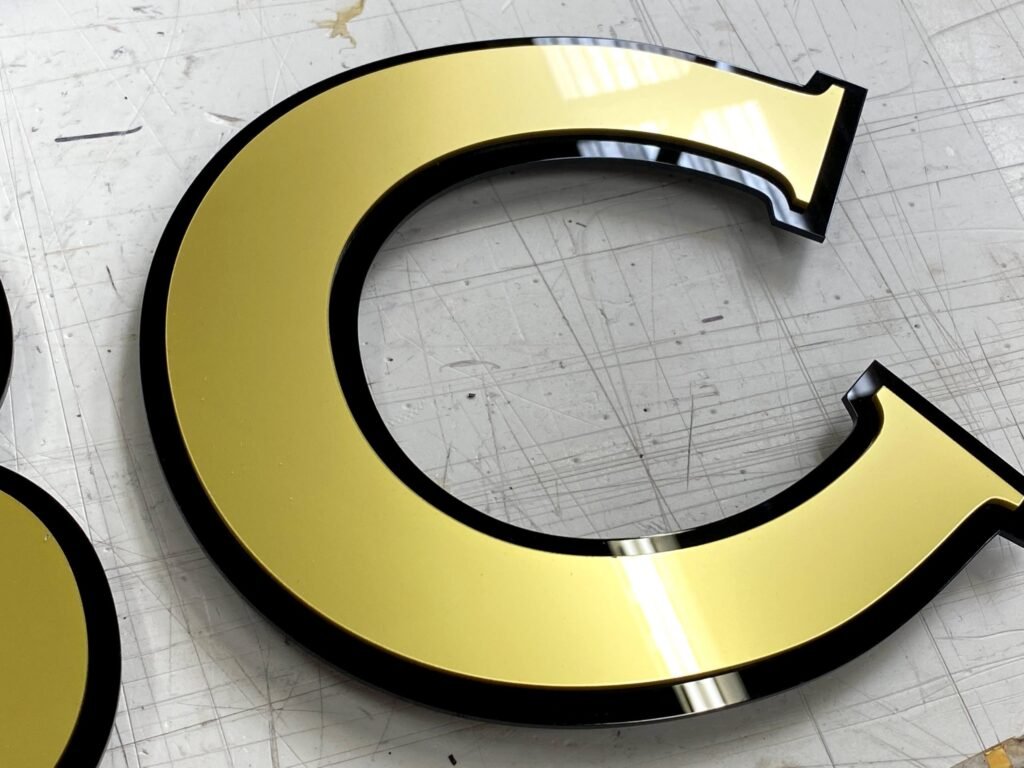 Acrylic Dual Colour Pub Letters